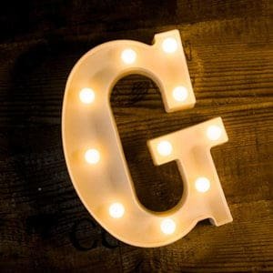 Led Light Alphabet [G] | BSI G