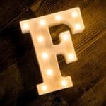 Led Light Alphabet [F] | BSI F