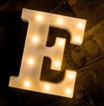 Led Light Alphabet [E] | BSI E