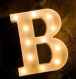 Led Light Alphabet [B] | BSI B