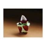 Mousse Cup Triangle Shape Small | Disposable Appetizer Cup Dessert Cup, Shot Cups for Desserts, Appetizers, Puddings, Mousse | PS - 3 (pack of 12)