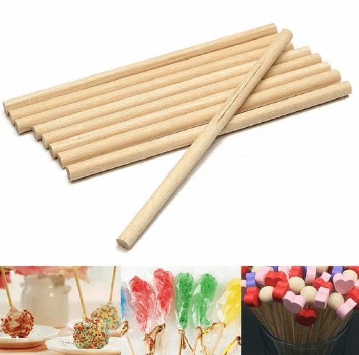 Wooden Lollipop Sticks 12 cm | SHAGUN 26