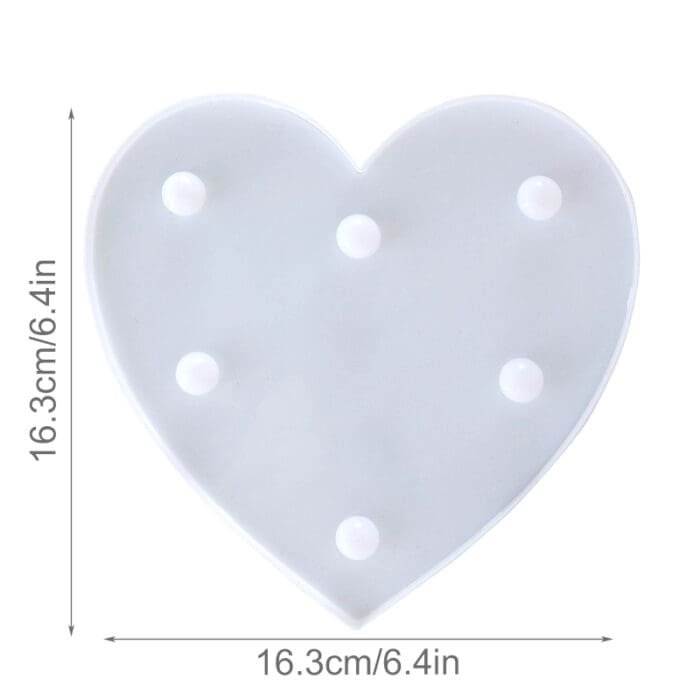 Led Light Heart Shape | BSI (W/P)