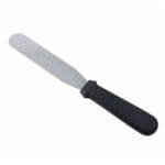 8 Inch Straight Slice Palette Knife | Icing Stainless Steel Spatula with Black Handle | BSI 142