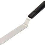 6 Inch Bend Slice Palette Knife | Icing Stainless Steel Spatula with Black Handle | BSI 144