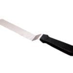 8 Inch Bend Slice Palette Knife | Icing Stainless Steel Spatula with Black Handle | BSI 145