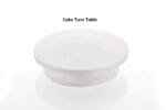 BakeGuru® 28cm Cake Turntable Revolving Decorating Stand | Plastic White| 360 Degree Smooth Turn 12 Inch | BSI 51A