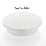 BakeGuru® 28cm Cake Turntable Revolving Decorating Stand | Plastic White| 360 Degree Smooth Turn 12 Inch | BSI 51A