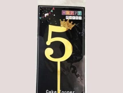 Number Cake Topper - 5 (Small) | bsi 63