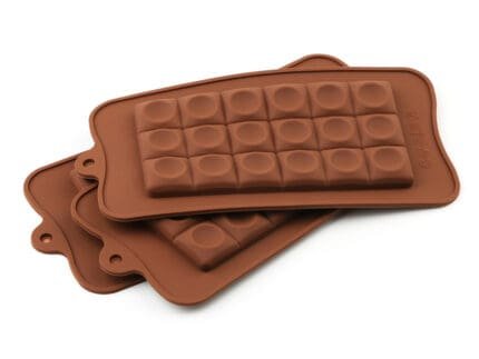 Silicone - Chocolate Molds Non-Stick Reusable, Kitchen Rubber Tray for Ice, Crayons, Fat Bombs, and Soap, Gummy Molds, Dishwasher Safe Silicone | BSI 647