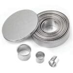 12 Piece Circle Stainless Pastry Donut Cutter Set Round Cookie Cutters Circle Baking Metal Ring Molds | BSI 771