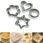 Cookie Cutter, Heart Shape, Star Shape, Flower & Round Shape Cookie Cutter | Steel Cookie Cutter | BSI 84