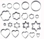 Cookie Cutter, Heart Shape, Star Shape, Flower & Round Shape Cookie Cutter | Steel Cookie Cutter | BSI 84