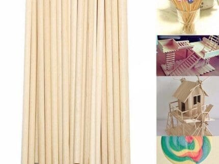 Wooden Lollipop Stick, Wooden Dowel Rods 8mm 9 inch | Shagun 28