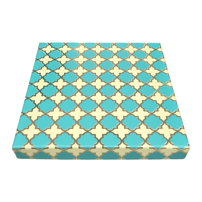 16 Cavity 4*4 |Turquoise Happiness Rigid Boxes , Chocolates Packaging Boxes, Surprise Gift Box, Cookies Storage, Birthday Gift Hamper | Leela 3534